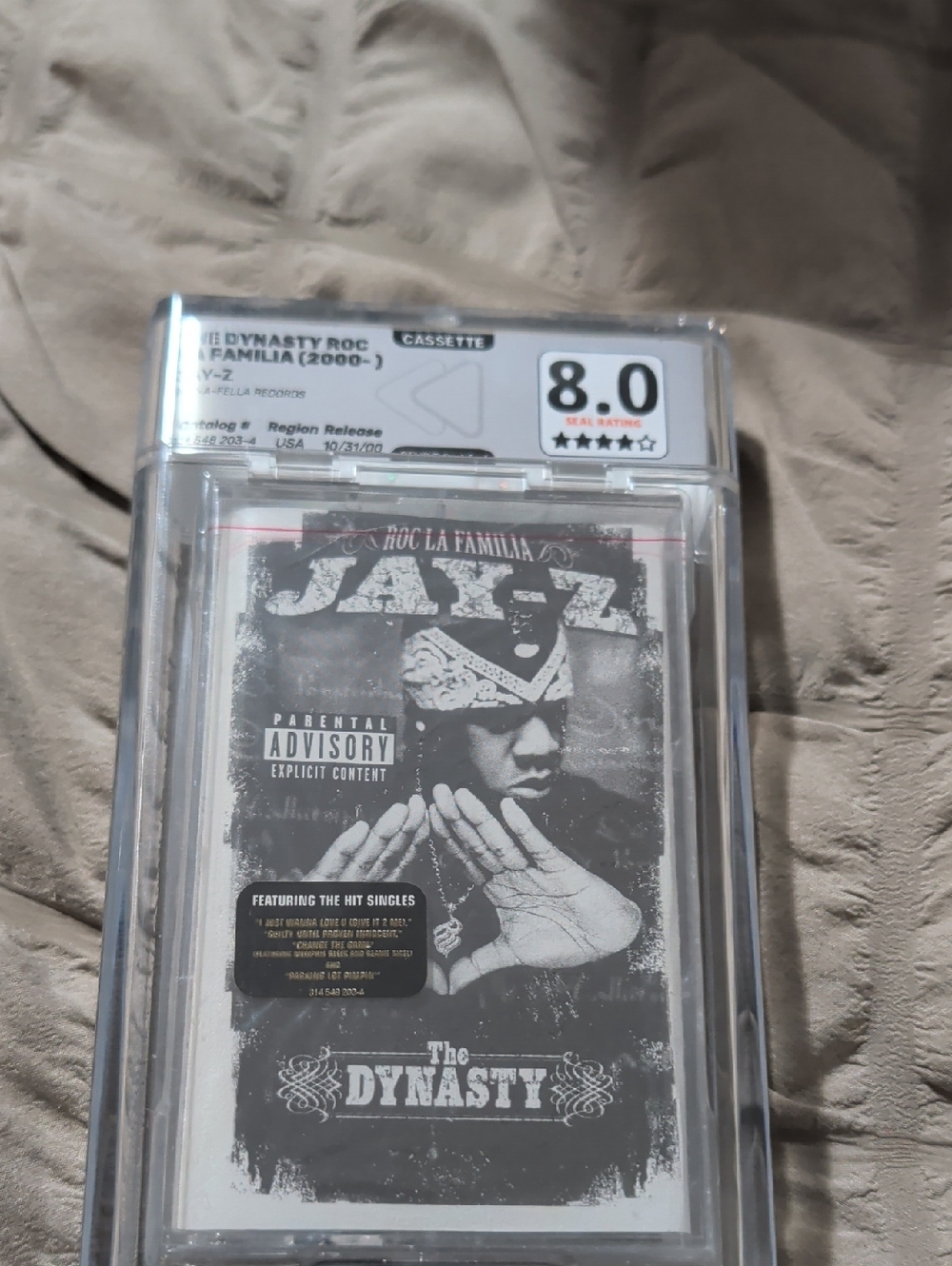 Jay-Z The Dynasty Roc La Familia Sealed Cassette Hype Sticker - Rewind 8.0, 4/5